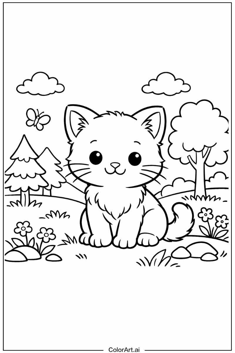 cute cat in Nature 2