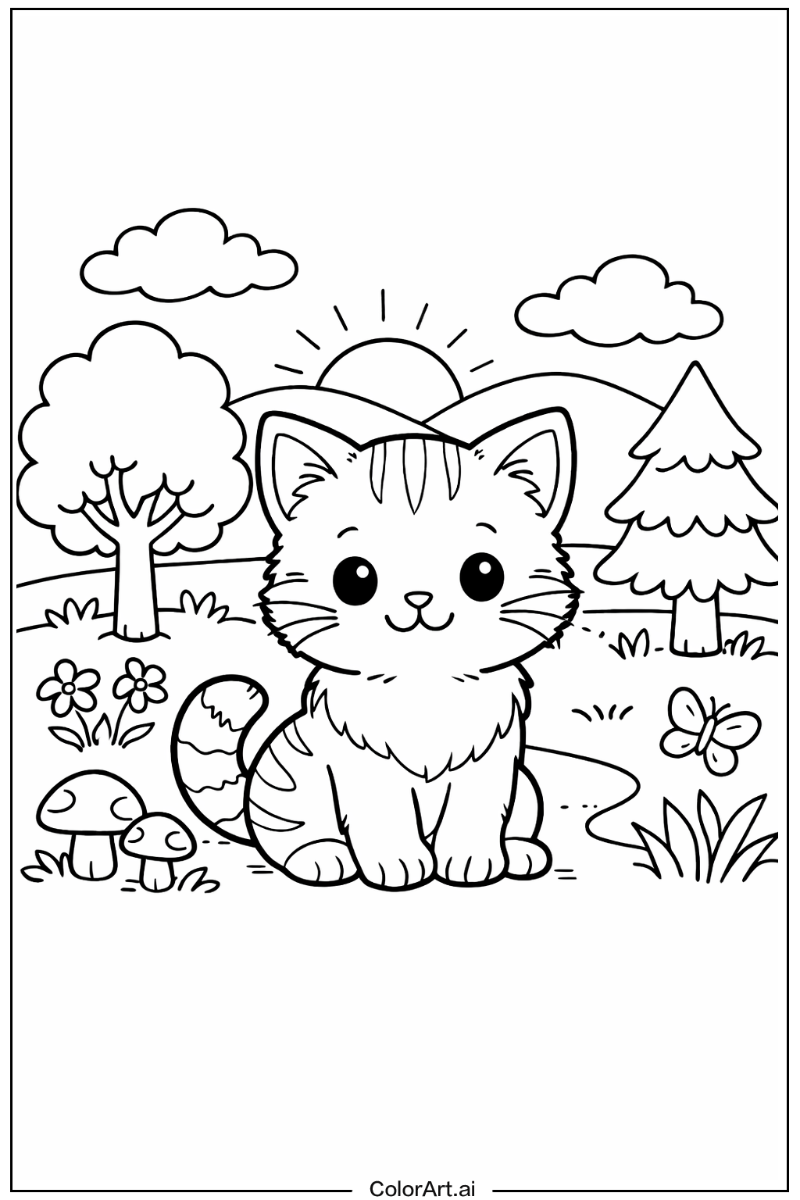 cute cat in Nature 3