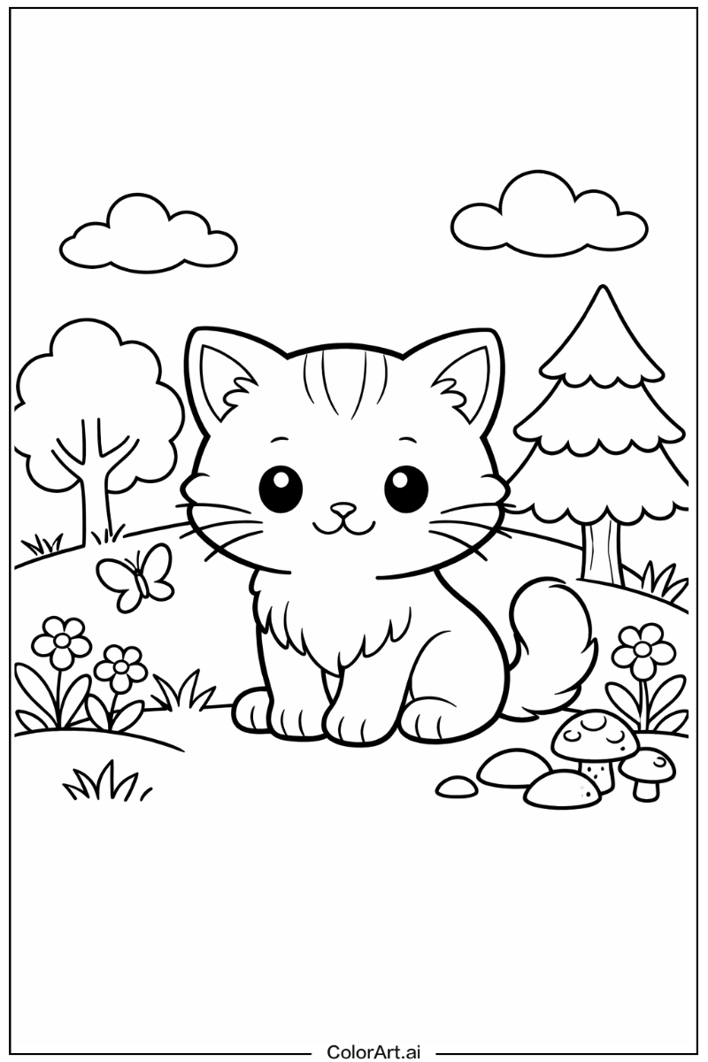 cute cat in Nature 4