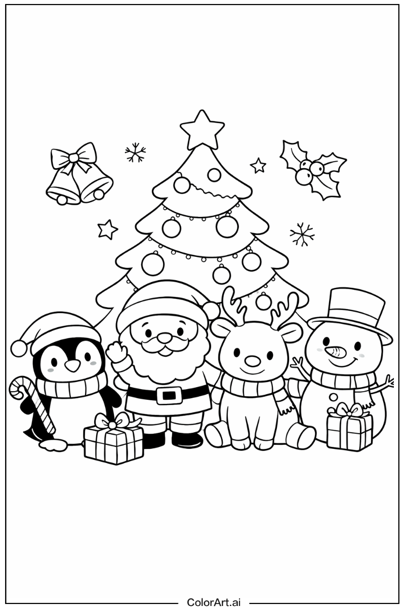 cute christmas with Friends 2