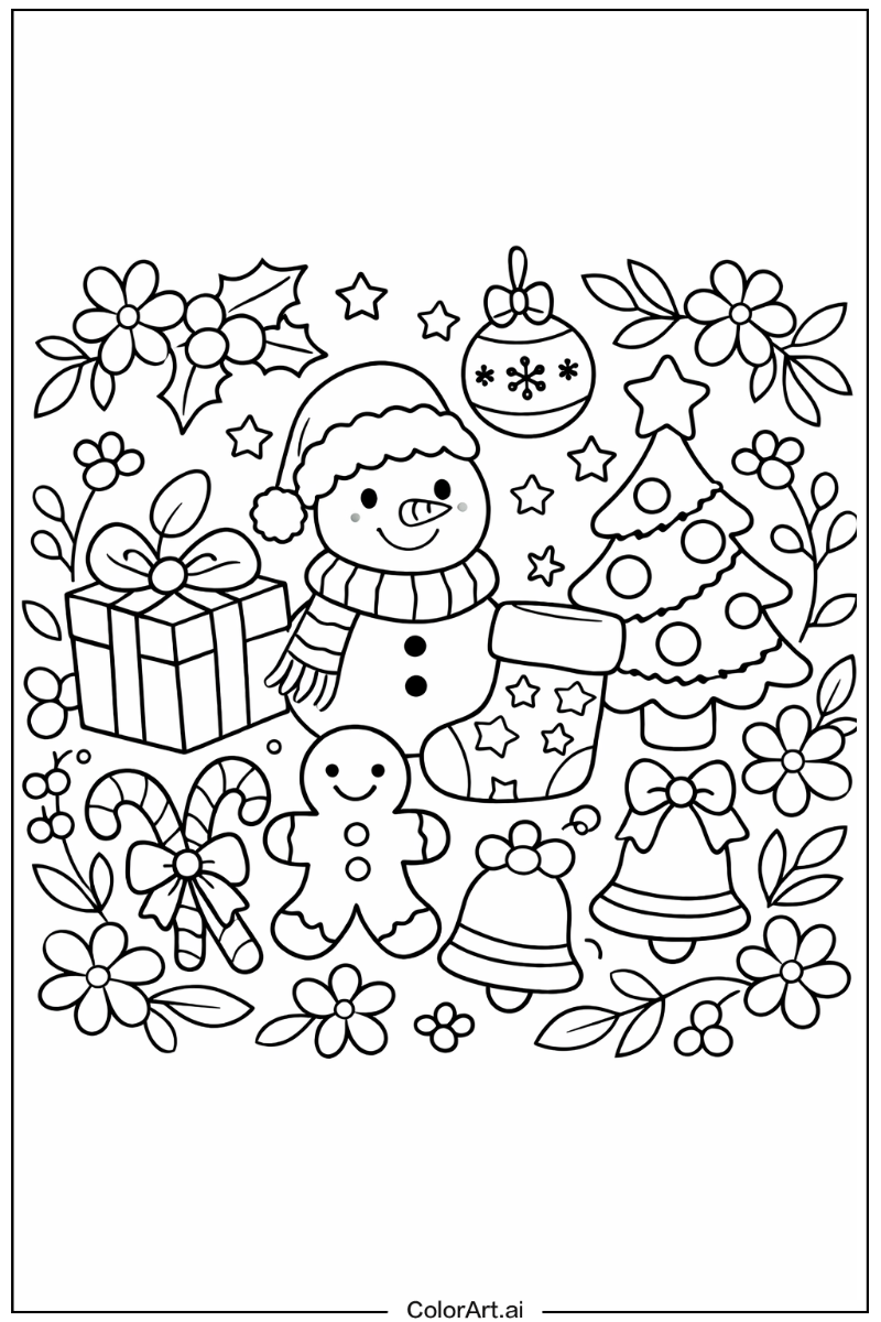 cute christmas with Flowers 2