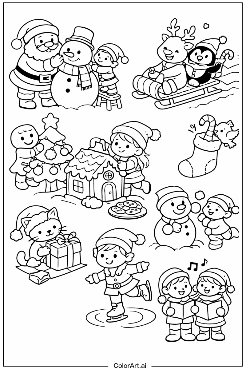 cute christmas Having Fun 2