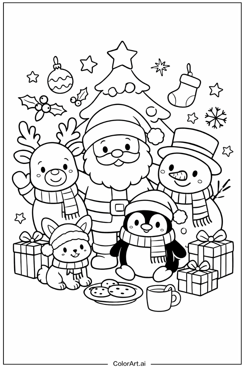 cute christmas with Friends 3