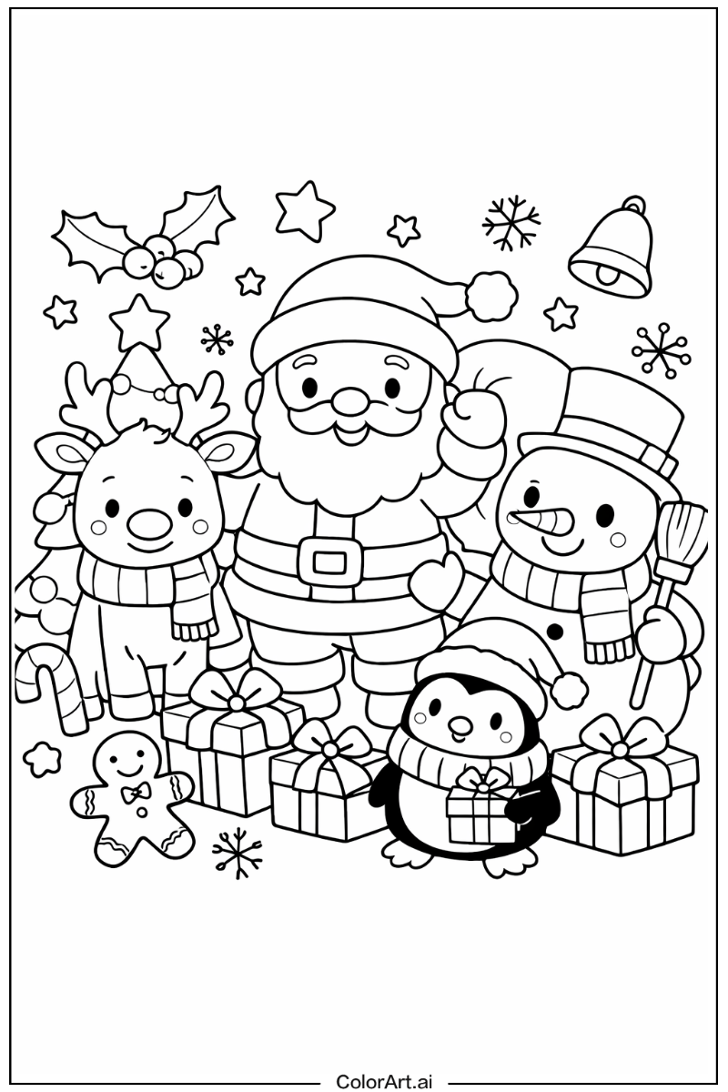 cute christmas with Friends 4