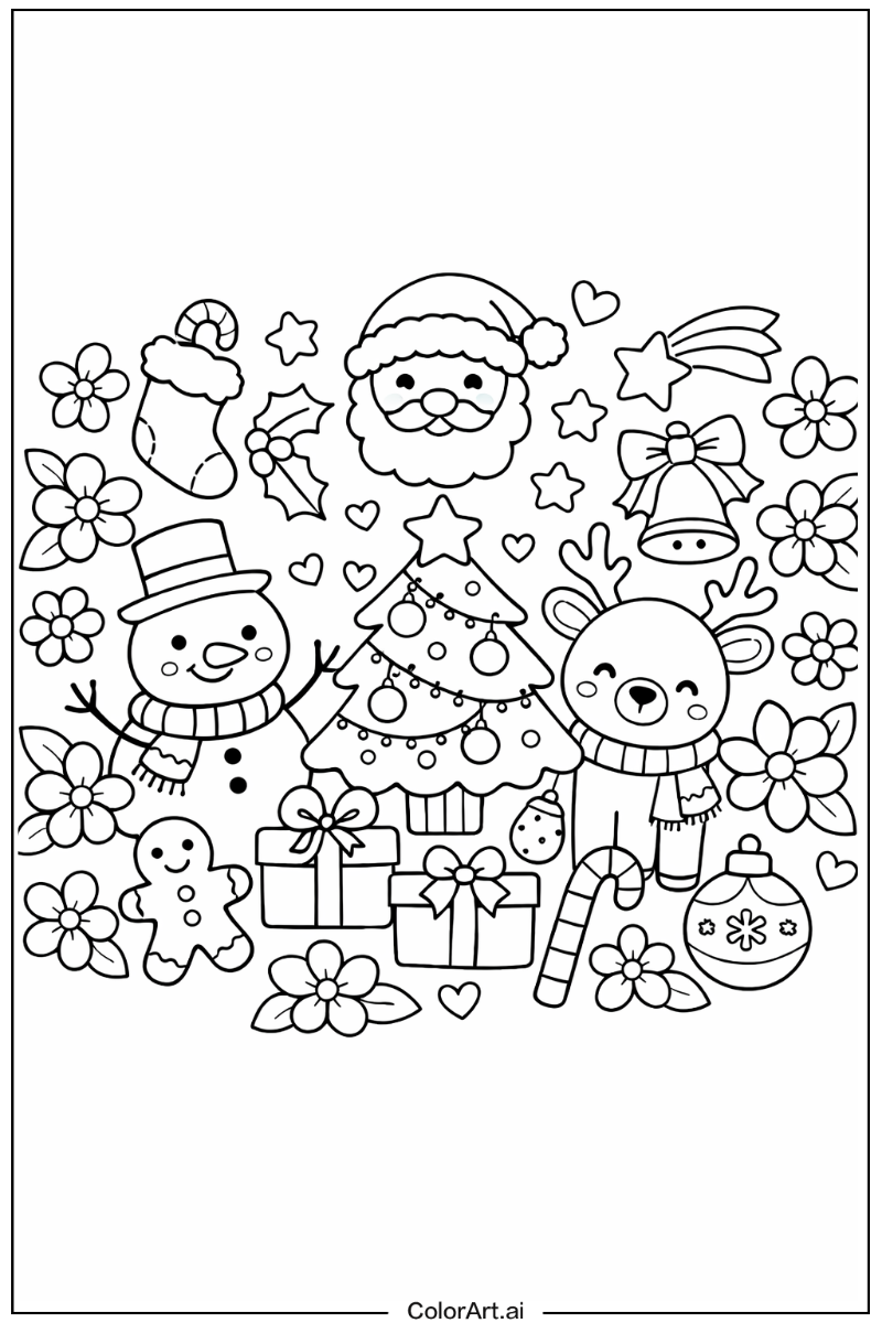 cute christmas with Flowers 4