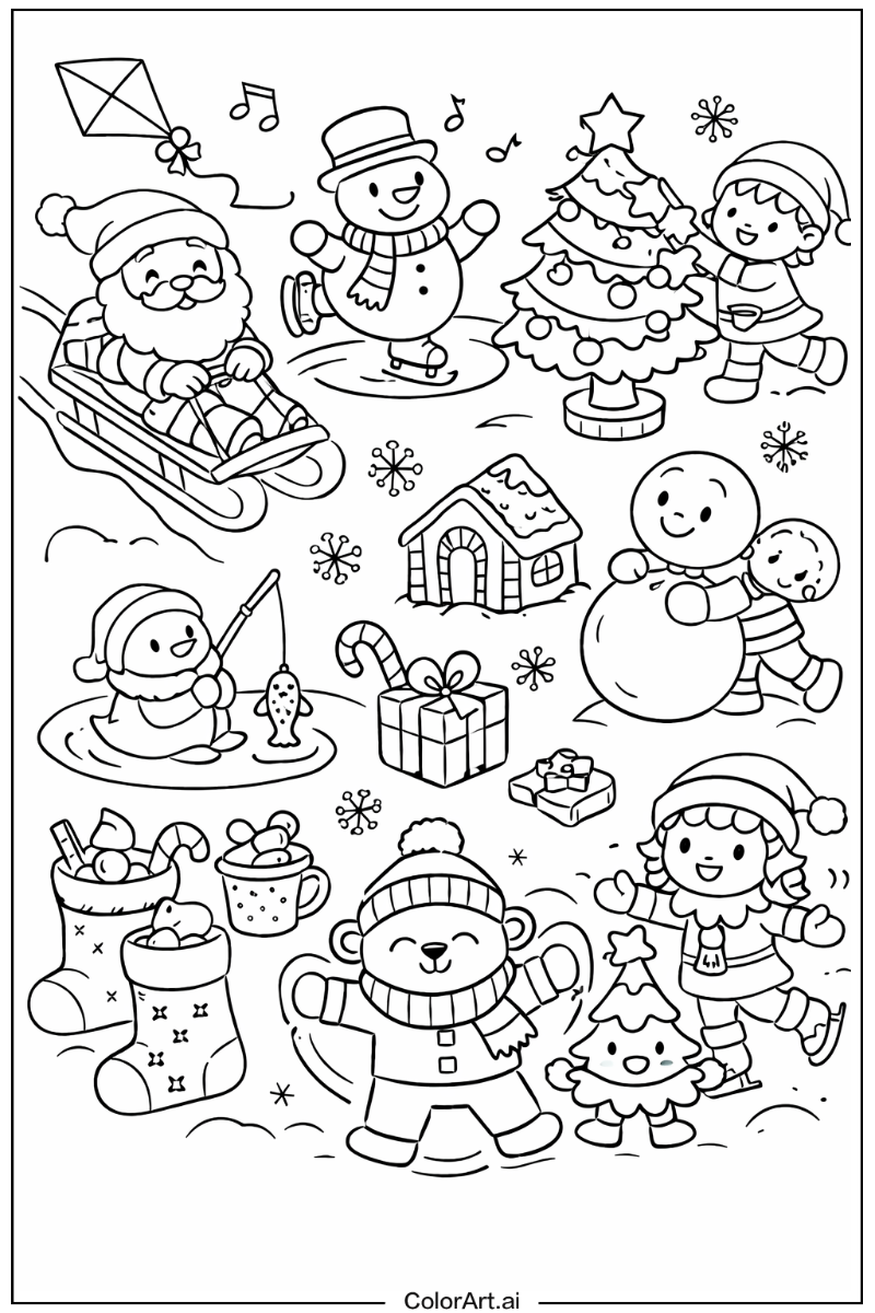 cute christmas Having Fun 4