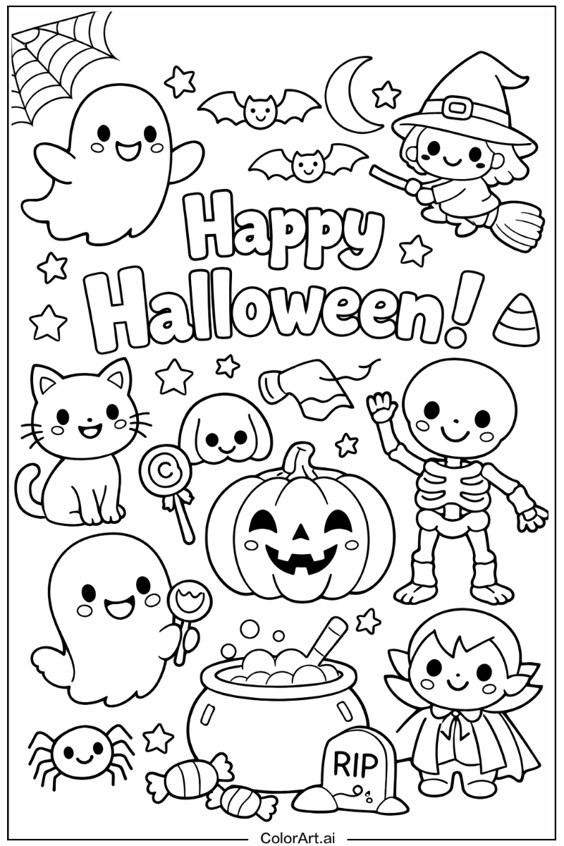 Happy cute halloween 2