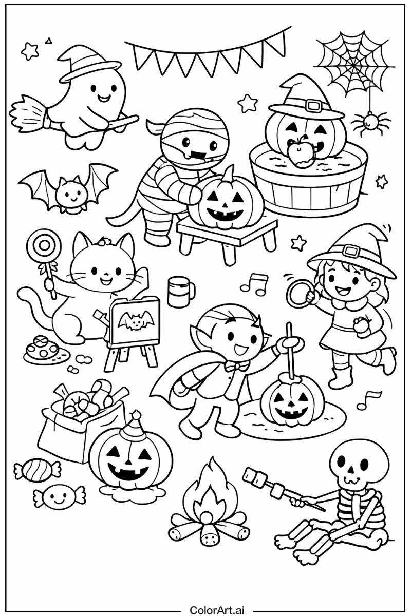 cute halloween Having Fun 2