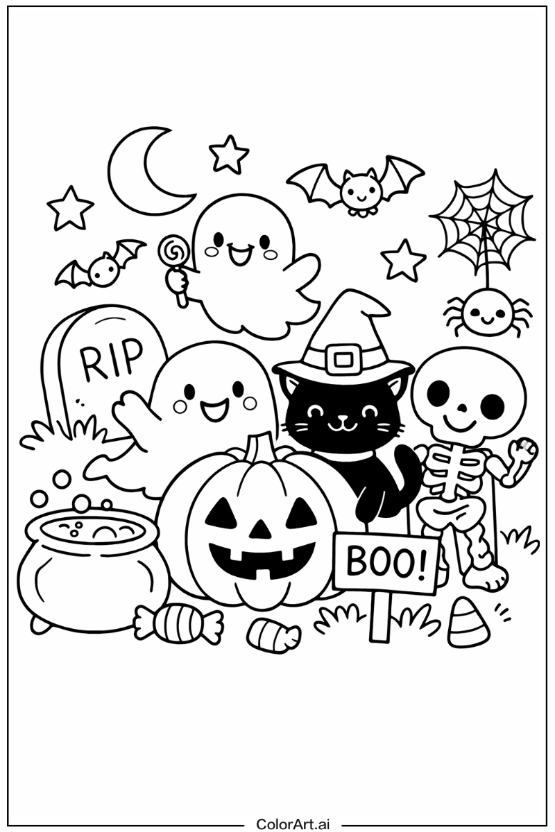 cute halloween with Friends 3