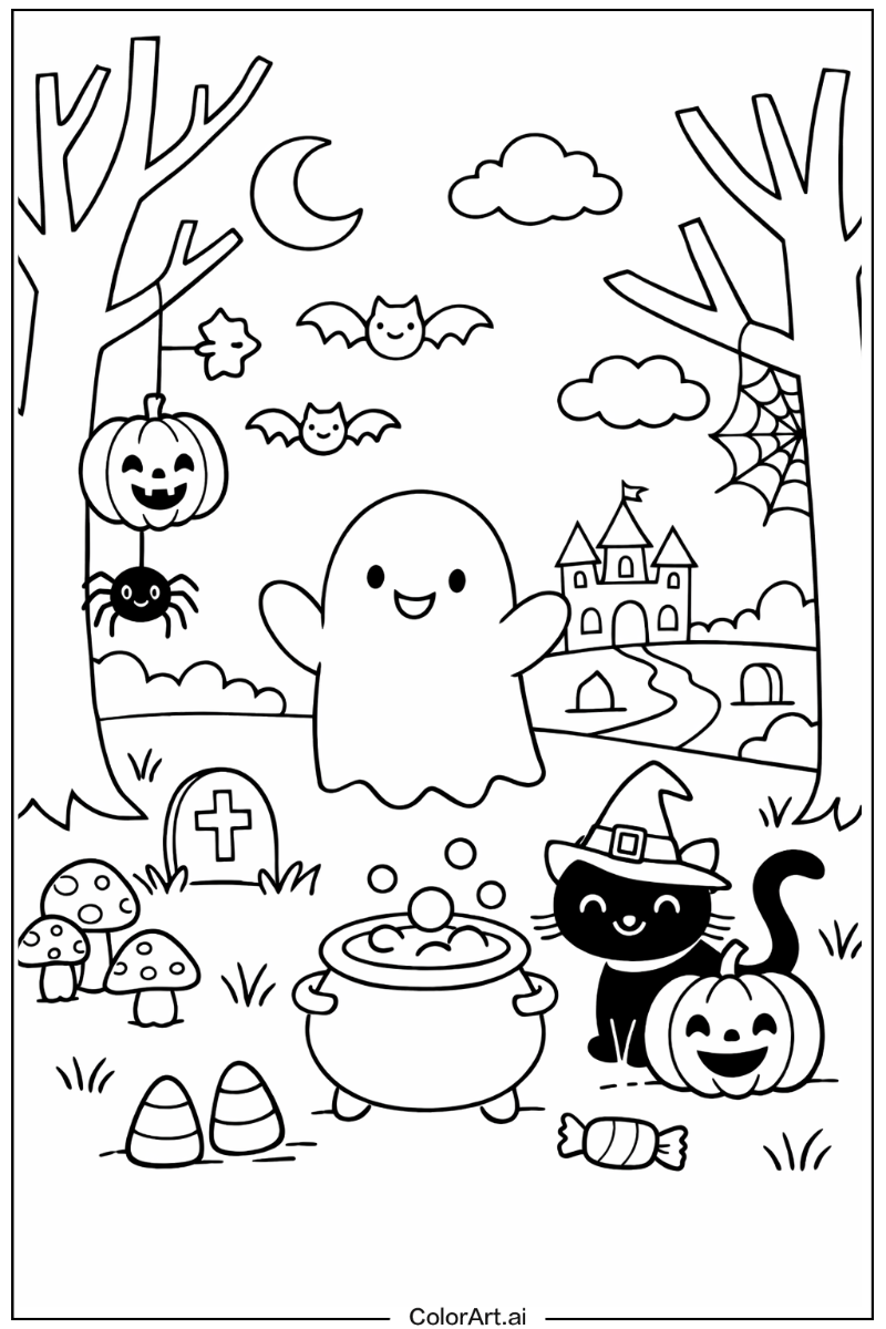 cute halloween in Nature 3