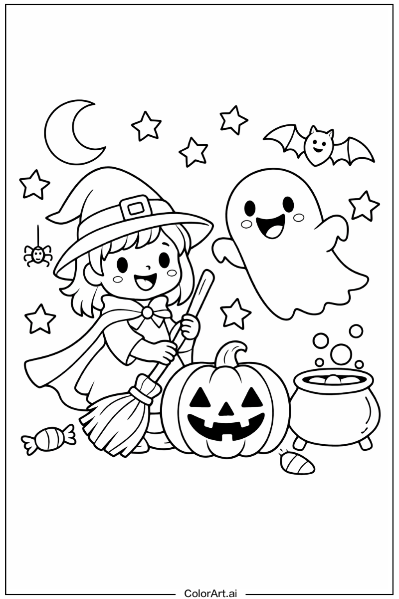 Smiling cute halloween 3