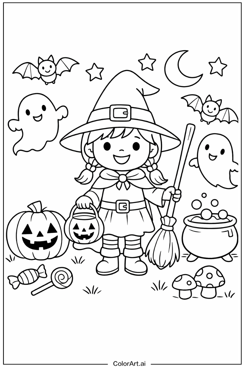 Smiling cute halloween 1