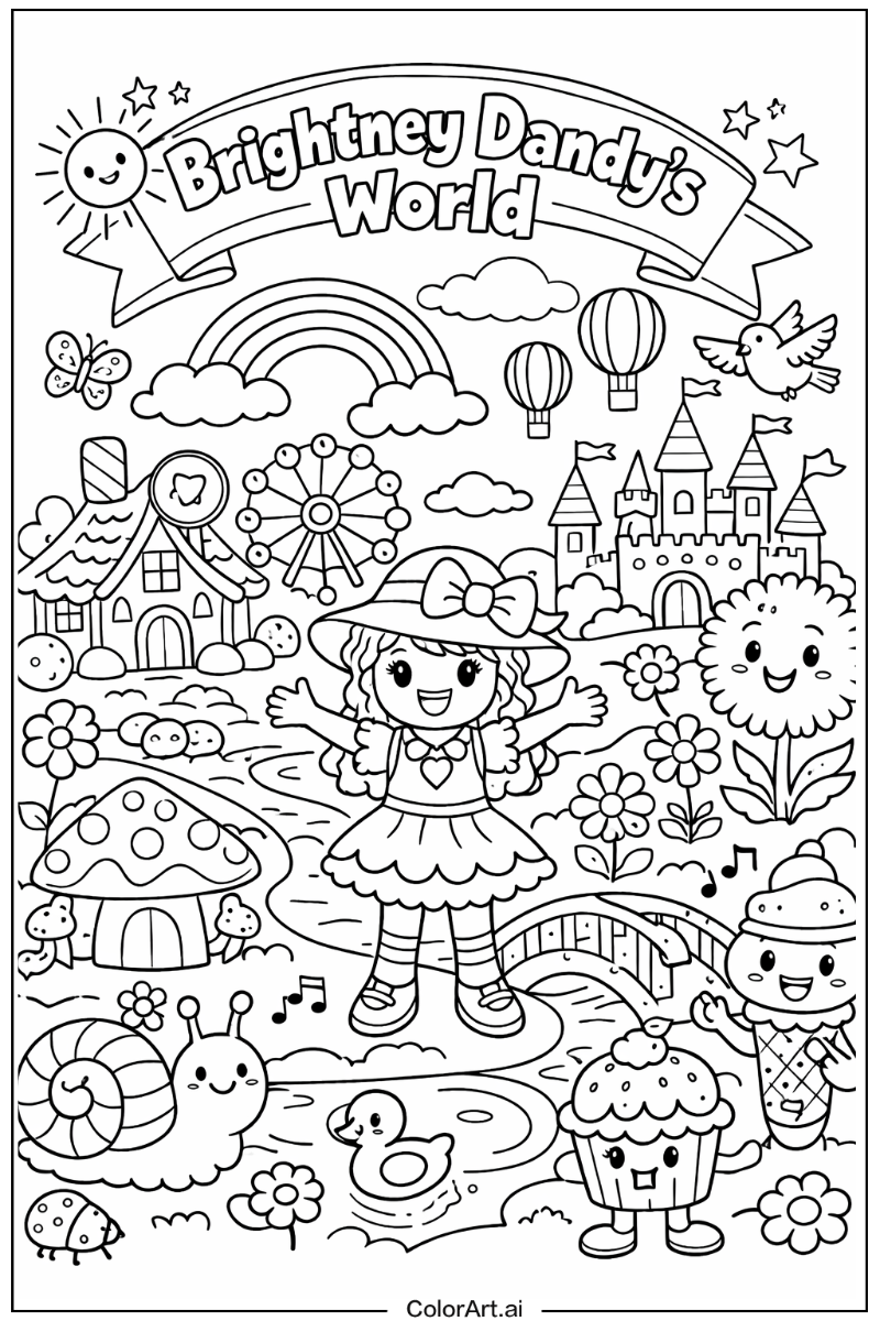 Dandy's world with Brightney Theme