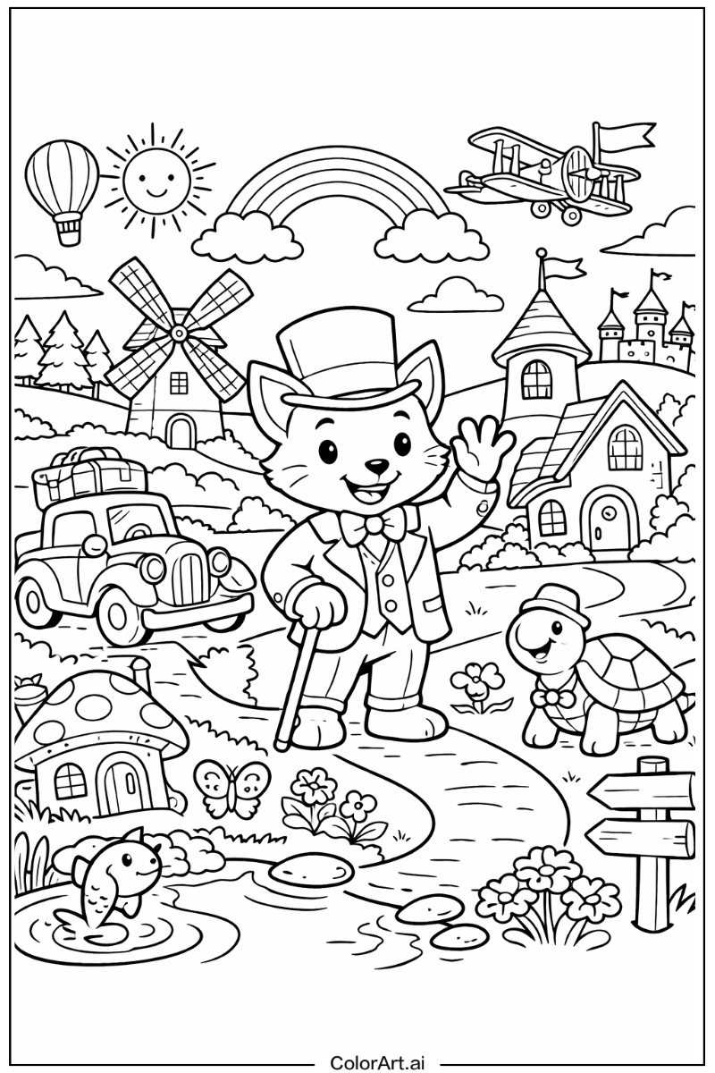 Finn Dandy's world Scene