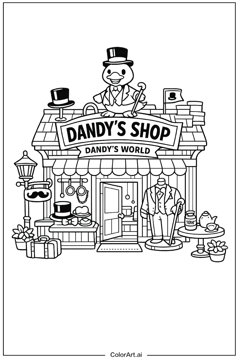 Dandy's shop Dandy's world Scene