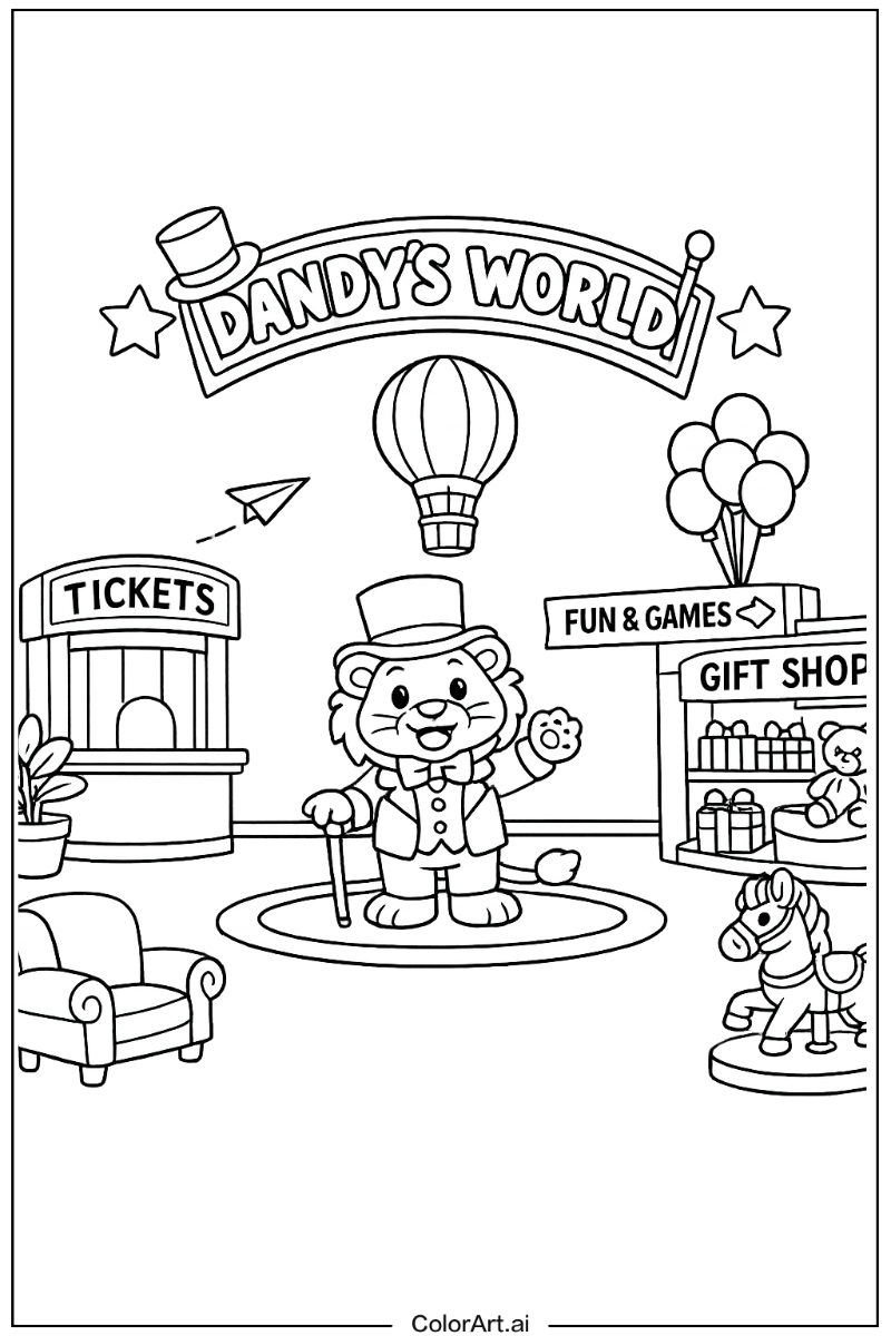 Dandy's world with Dandy's world lobby Theme