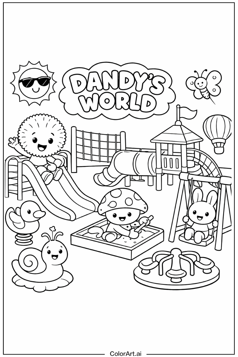 Playground scene Dandy's world Scene