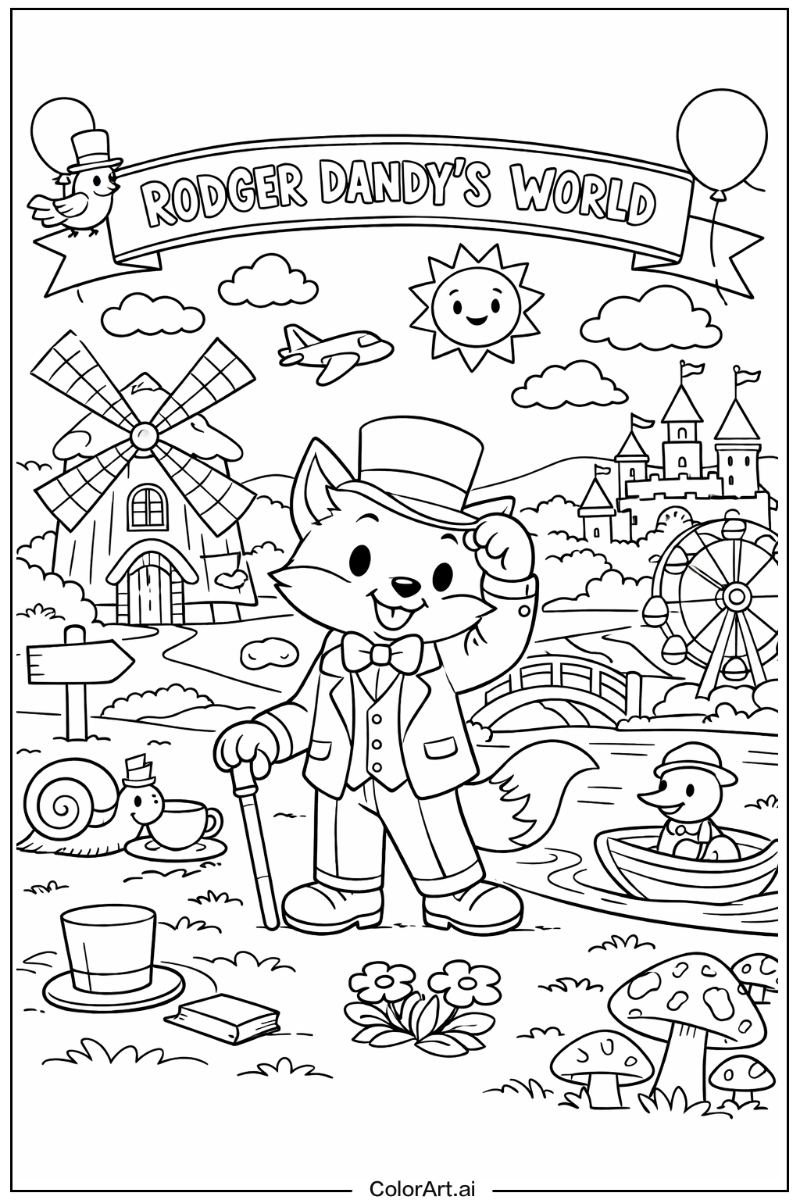 Dandy's world with Rodger Theme