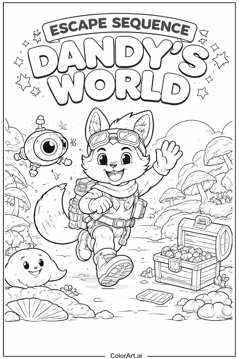 Dandy's world with Escape sequence Theme