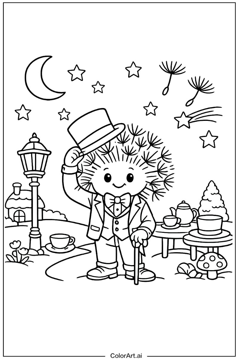 Night mode scene Dandy's world Design