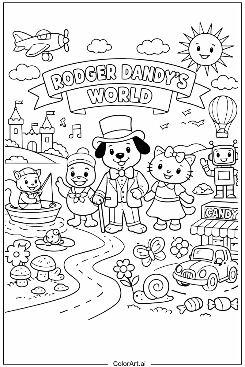 Dandy's world with Rodger Theme 2