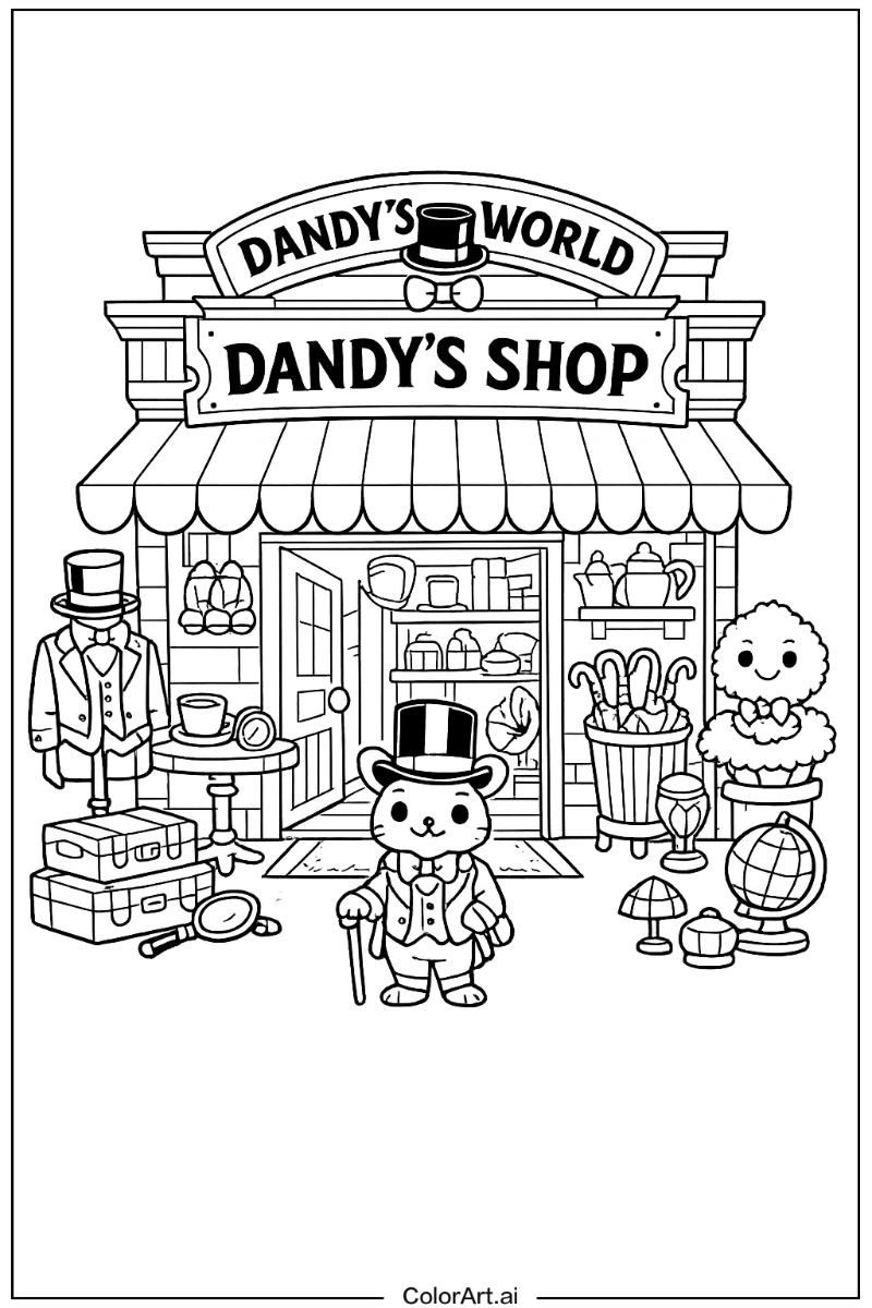 Dandy's shop Dandy's world Scene 2