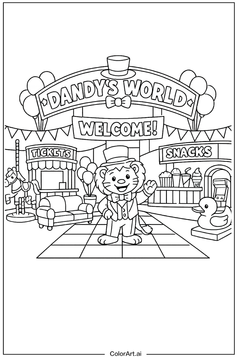 Dandy's world with Dandy's world lobby Theme 2