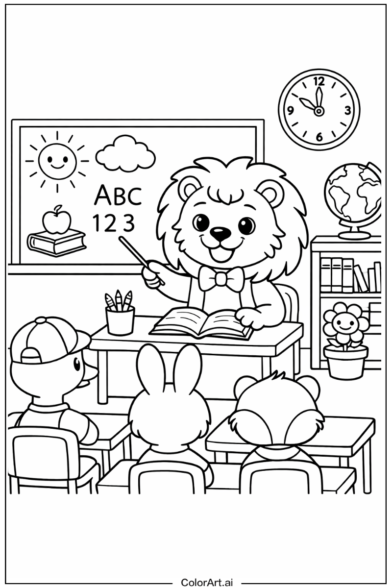 Classroom scene Dandy's world Design 2