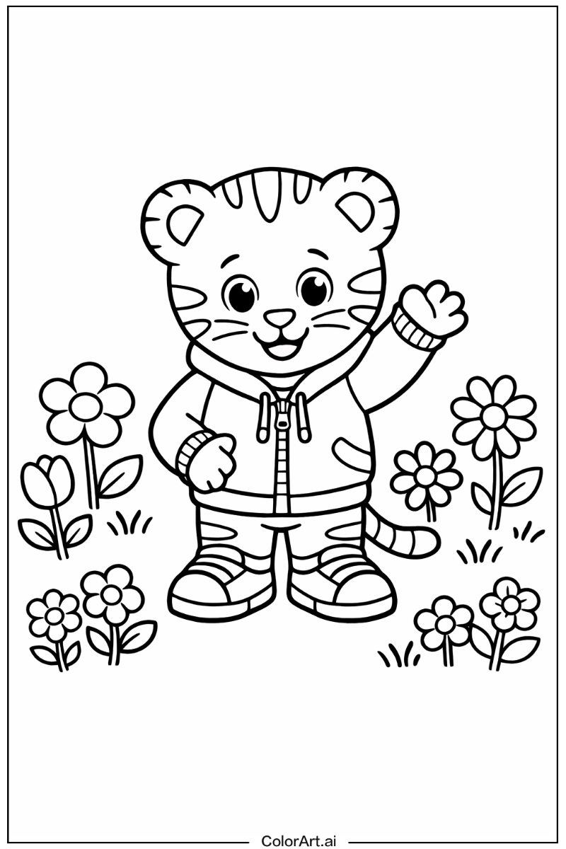 Daniel Tiger in a Garden 2