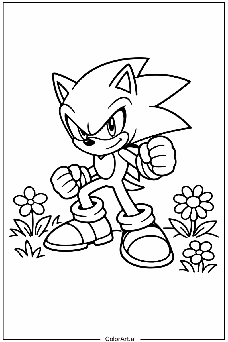 Dark Sonic in a Garden 2
