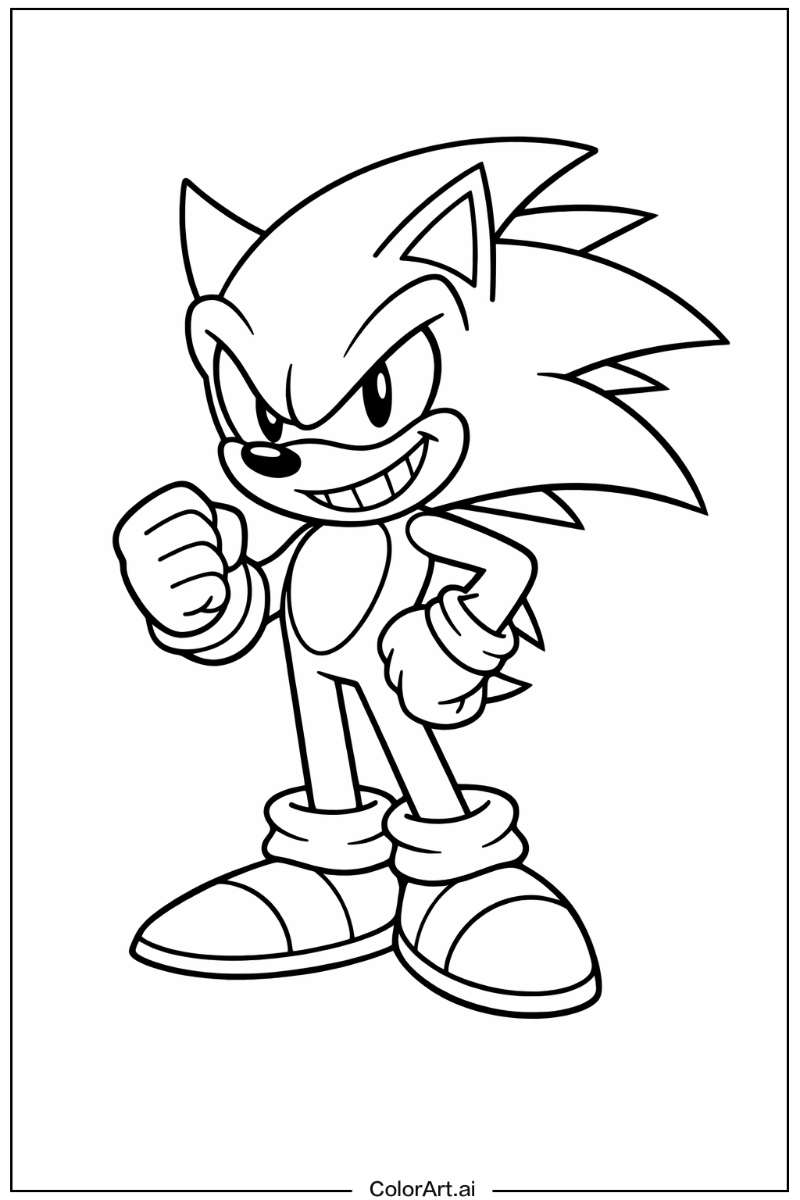 Smiling Dark Sonic 2