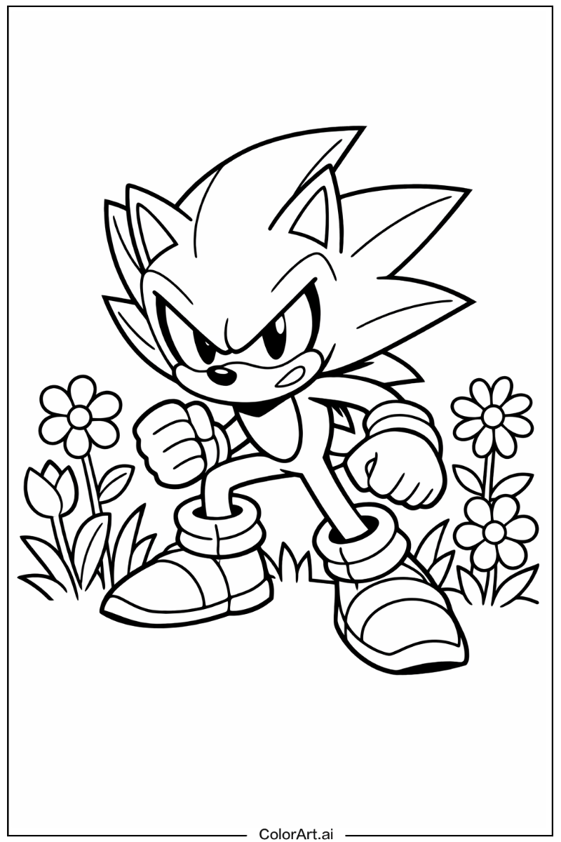 Dark Sonic in a Garden 3