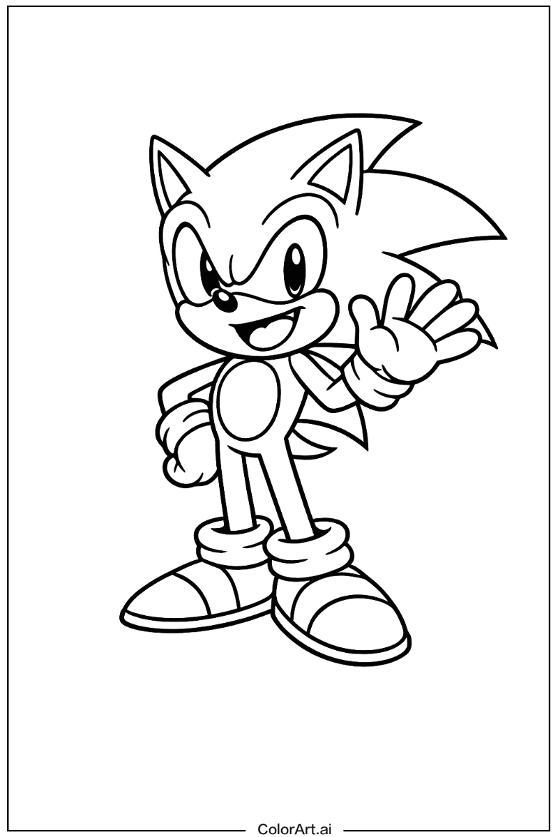 30 Free Dark Sonic Coloring Pages