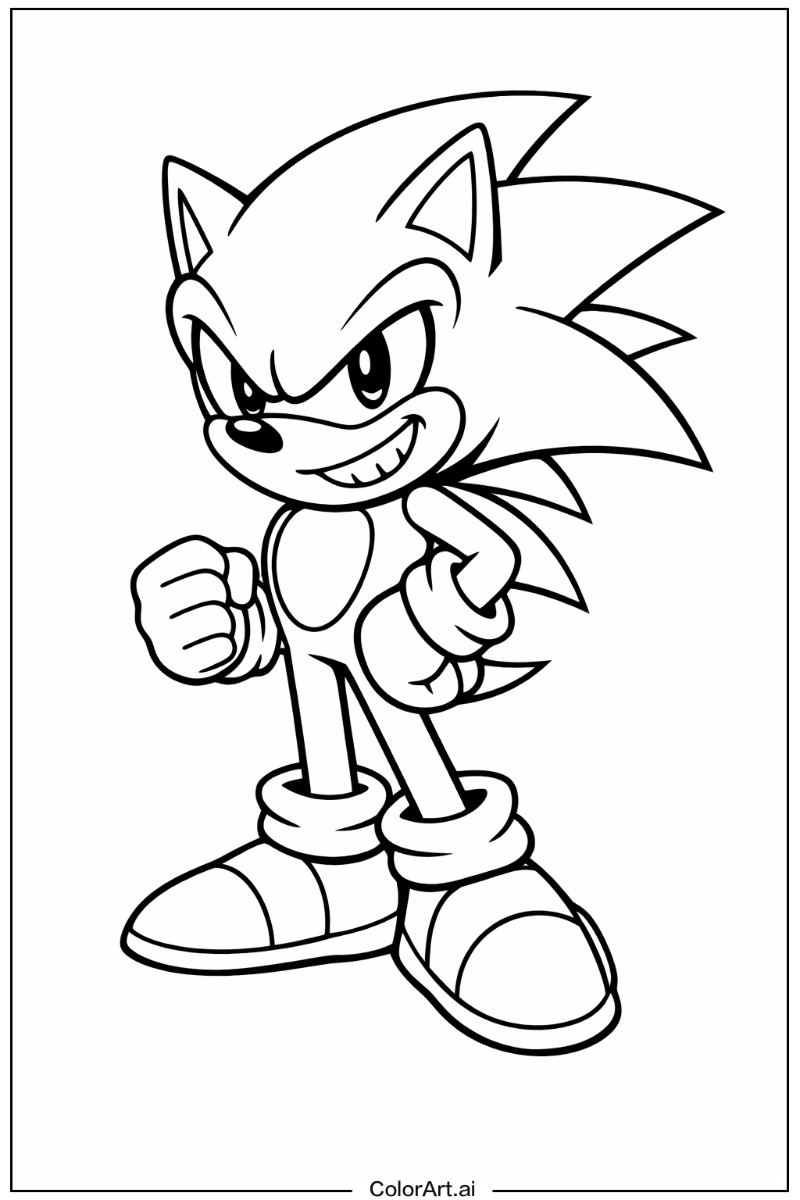 Smiling Dark Sonic 3