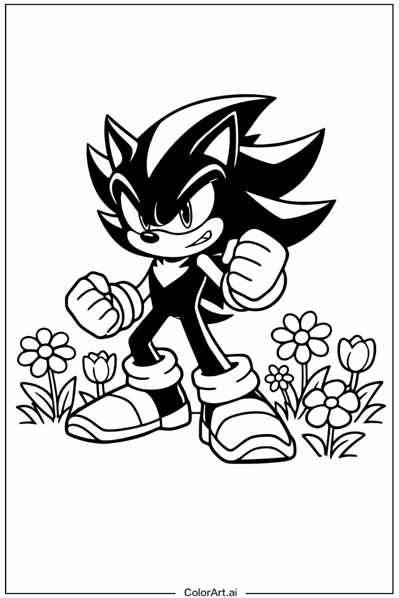 Dark Sonic in a Garden 4