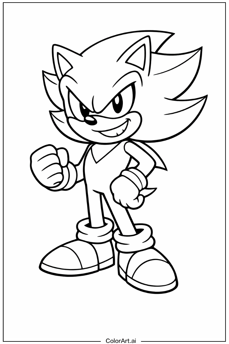 Smiling Dark Sonic 4