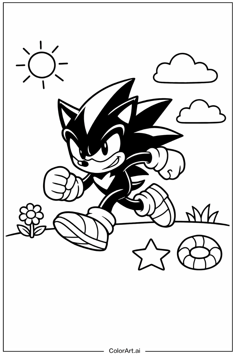 Dark Sonic Playing Outside 5