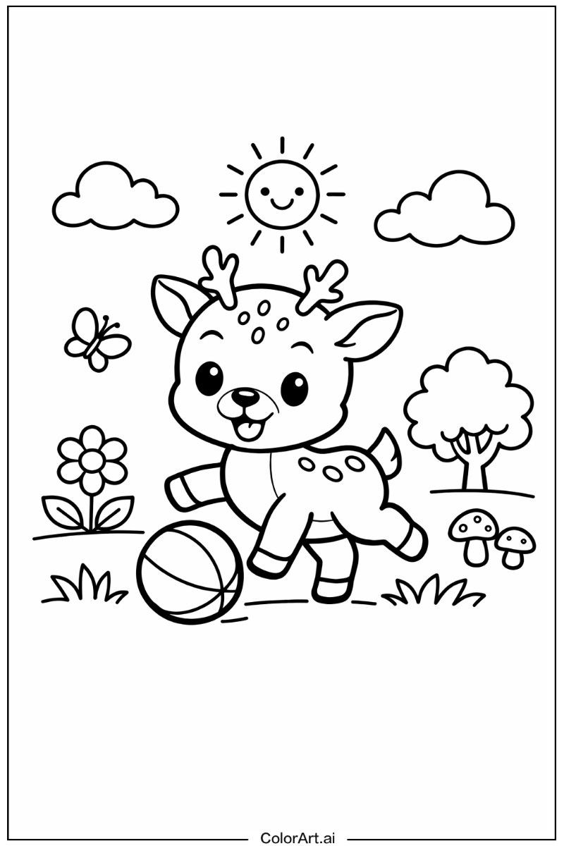 deer Playing Outside 3