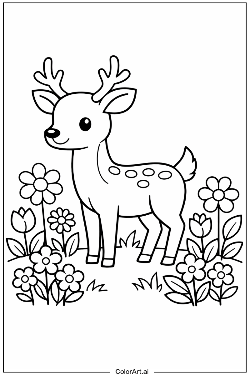 deer in a Garden 4