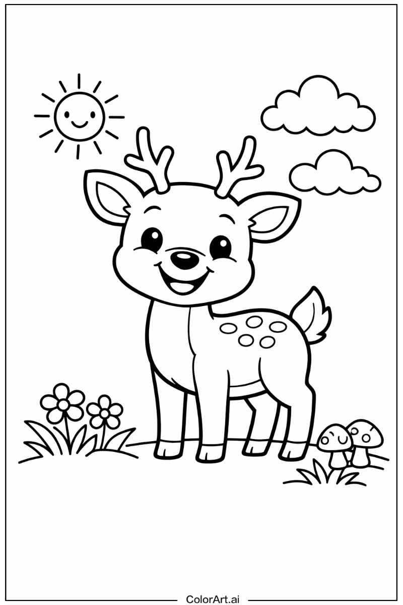 Smiling deer 4