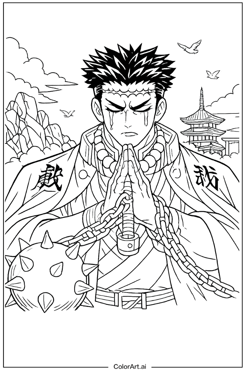 Demon slayer with Gyomei himejima Theme