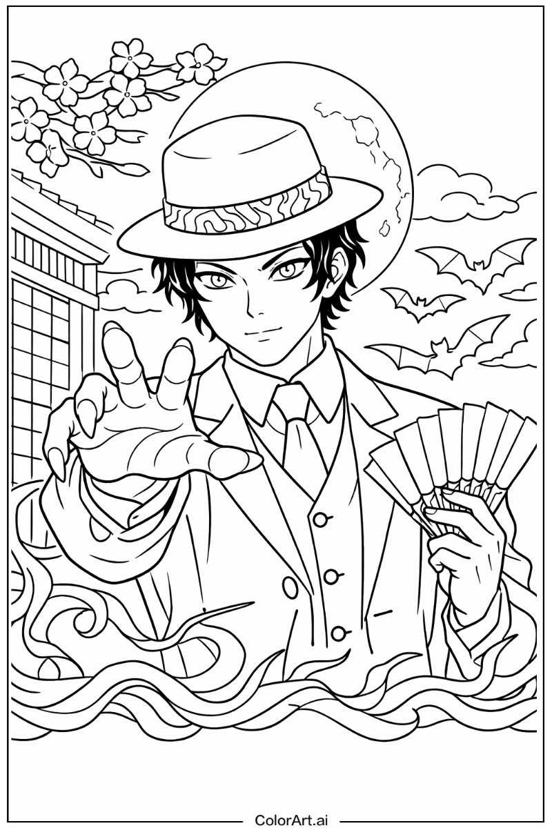 Muzan kibutsuji Demon slayer Design