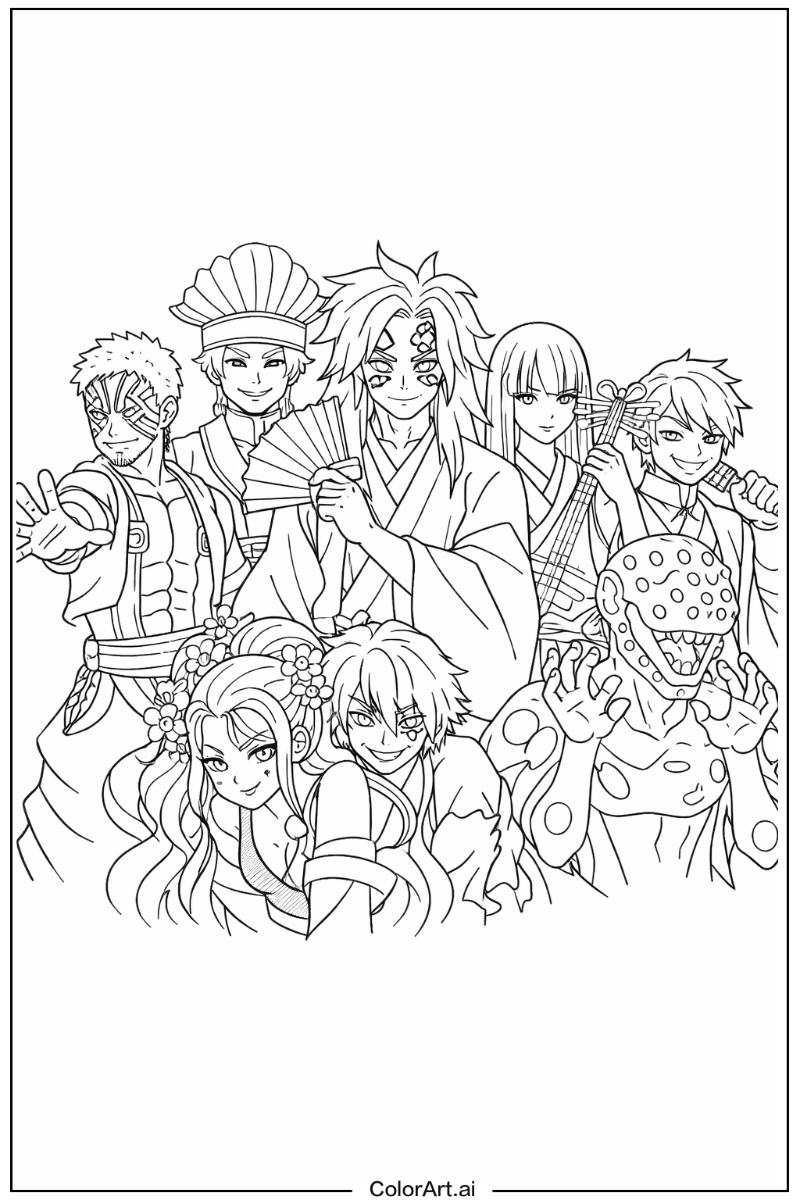 Upper moon Demon slayer Scene