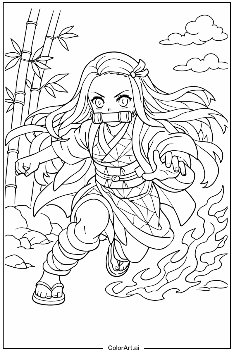 Demon slayer with Nezuko kamado Theme 2