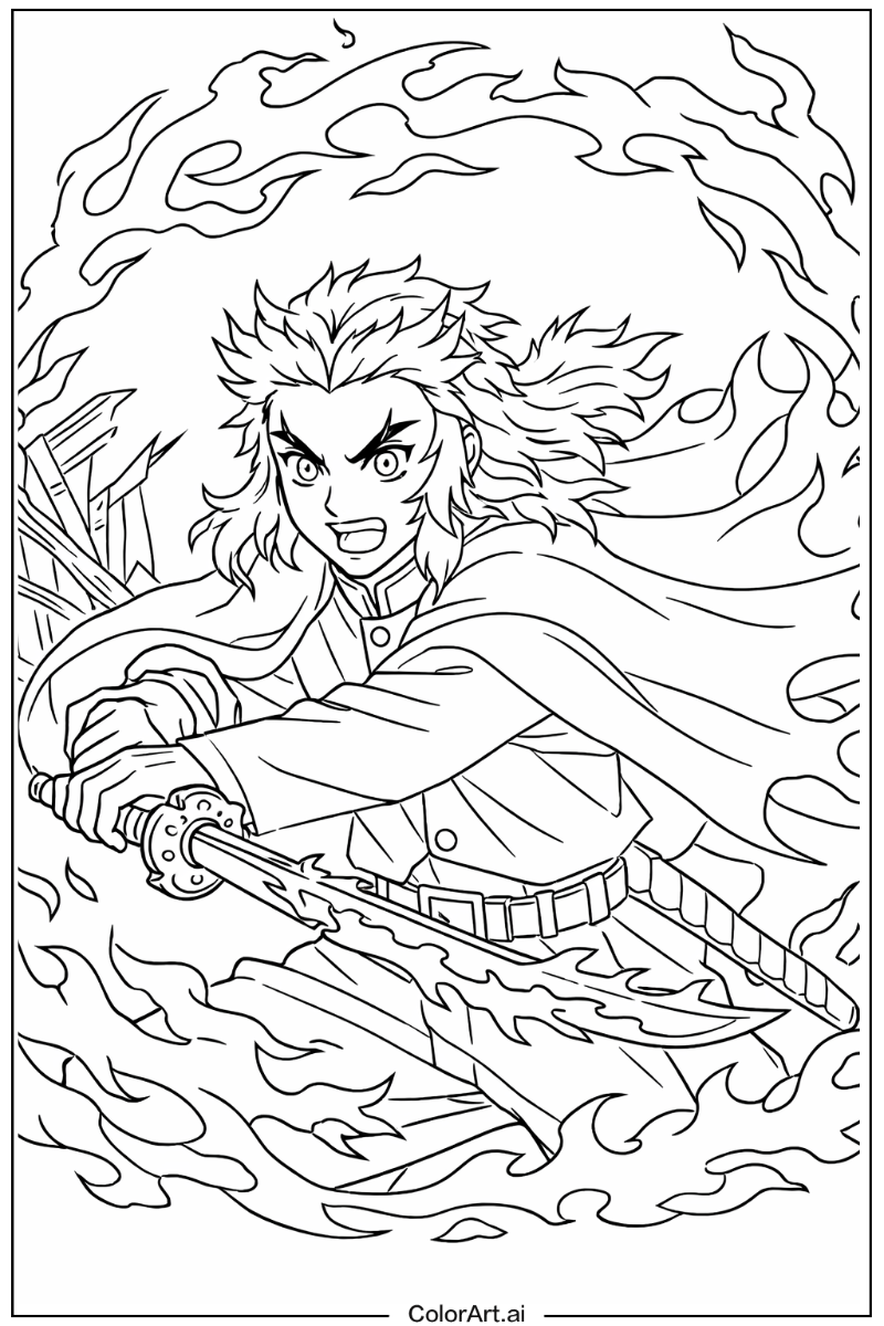 Kyojuro rengoku Demon slayer Scene 2