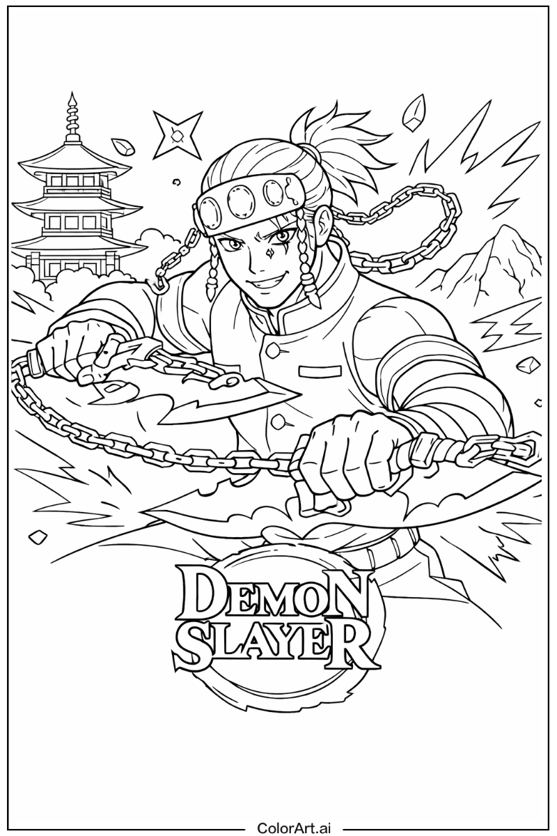 Demon slayer with Tengen uzui Theme 2