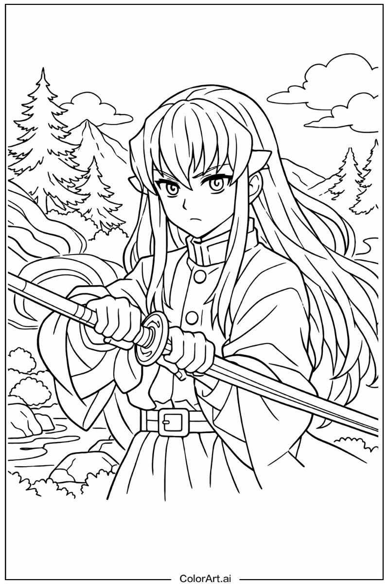 Muichiro tokito Demon slayer Scene 2