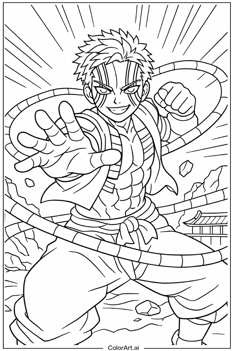 Akaza Demon slayer Scene 2