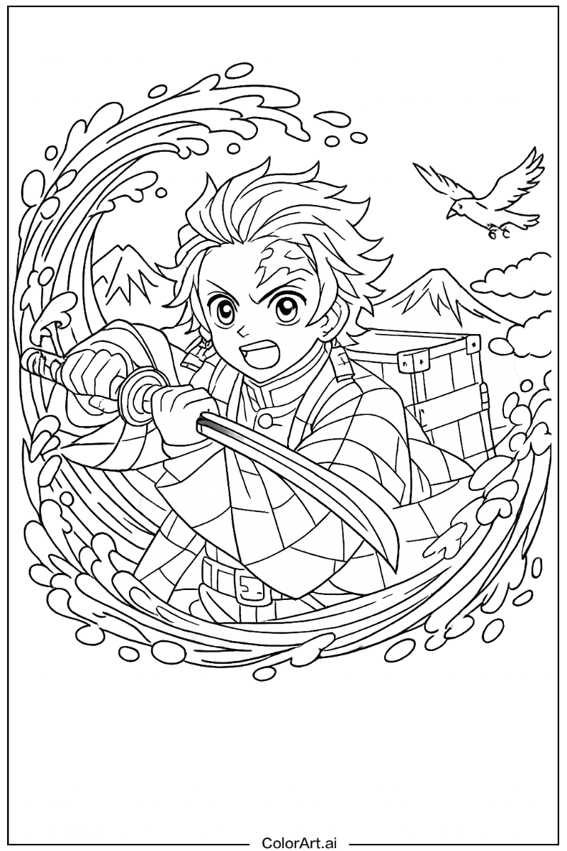 Tanjiro kamado Demon slayer Scene 3