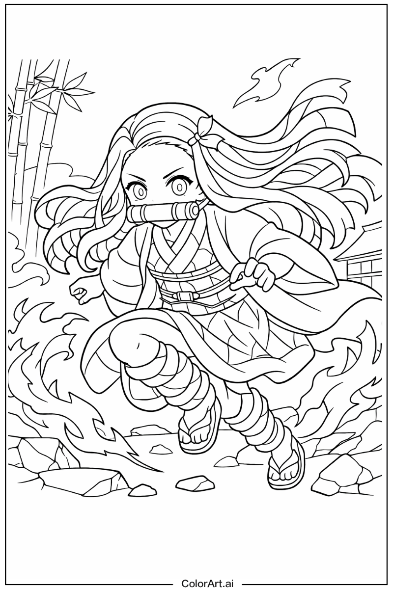 Demon slayer with Nezuko kamado Theme 3